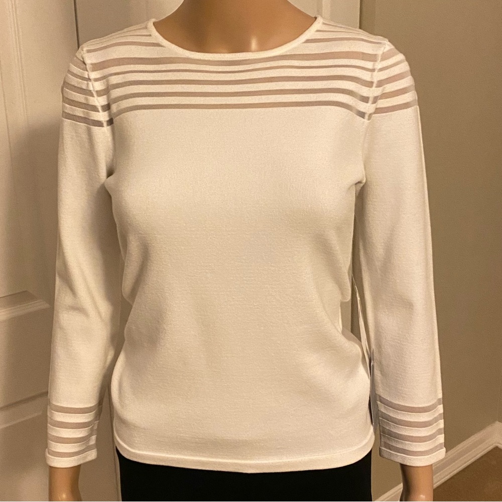 NWT ELIZA J Illusion Dressy Top